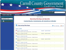 Tablet Screenshot of carrollcountymd.iqm2.com